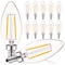 Luxrite B11 LED Light Bulbs 4W (40W Equivalent) 400LM 3000K Soft White Dimmable E12 Candelabra Base 12-Pack LR21574-12PK - alternate 1